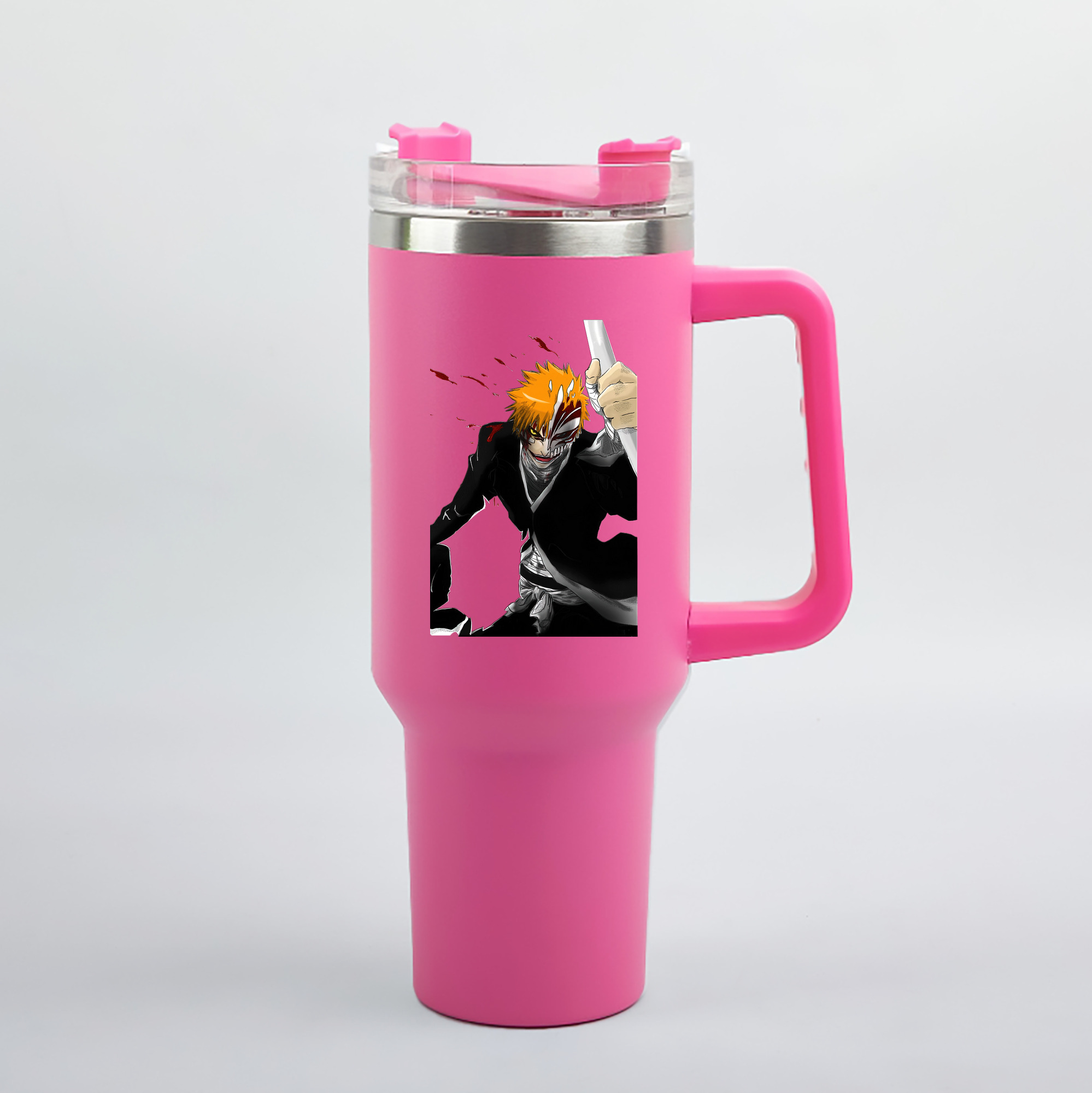 （画像用） ブリーチ 黒崎一護（くろさき いちご）BLEACH Kurosaki Ichigo 1200mL車用タンブラー（カラープリント）